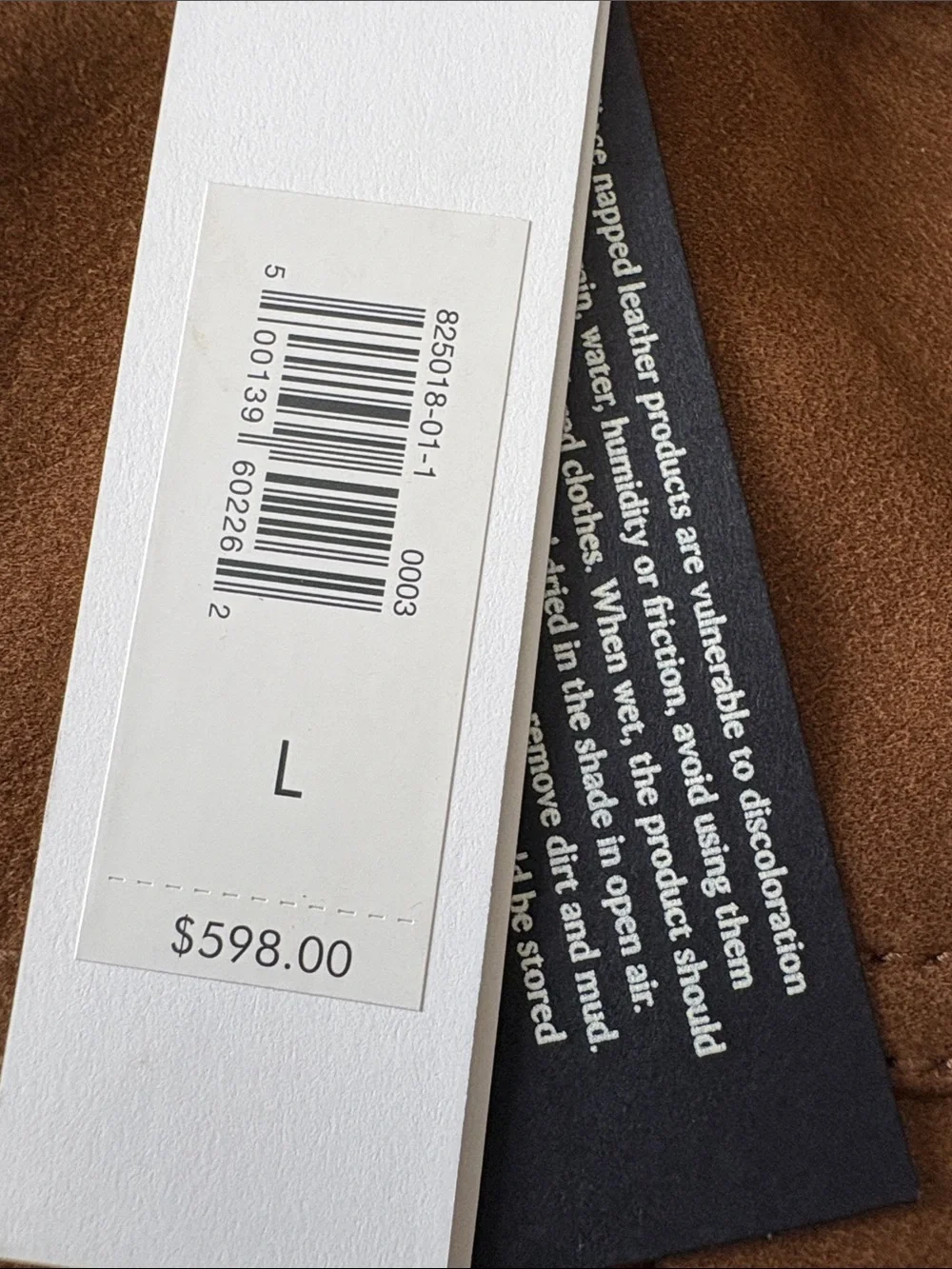 NWT Banana Republic Nubuck Leather Trucker Hazelnut Brown Jacket Sz L (#825018)